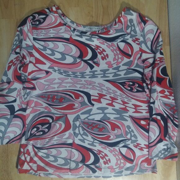 Vintage Paitano Abstract Pattern Long Sleeve Shirt - Picture 1 of 6
